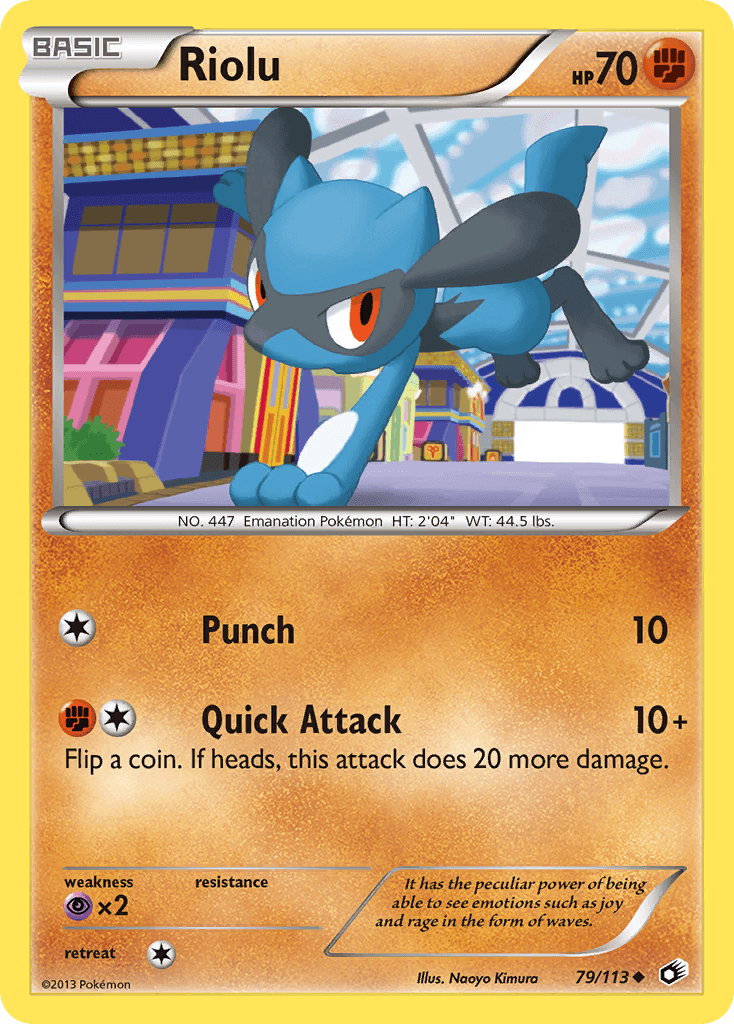 Riolu Legendary Treasures card