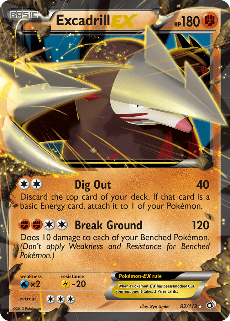 Excadrill-EX Legendary Treasures card