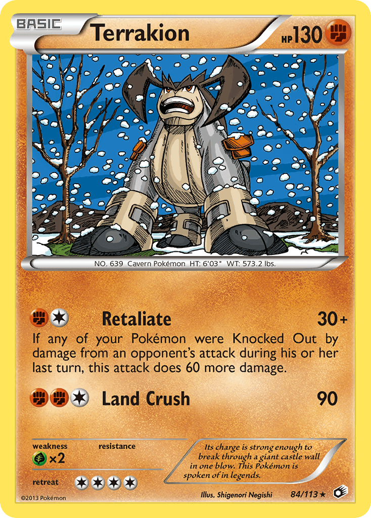 Terrakion Legendary Treasures card