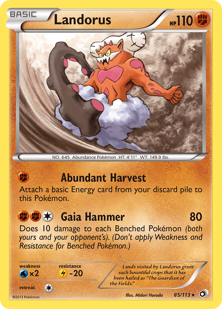 Landorus Legendary Treasures card