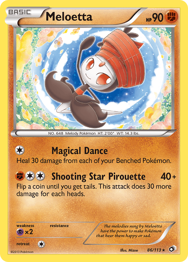 Meloetta Legendary Treasures card