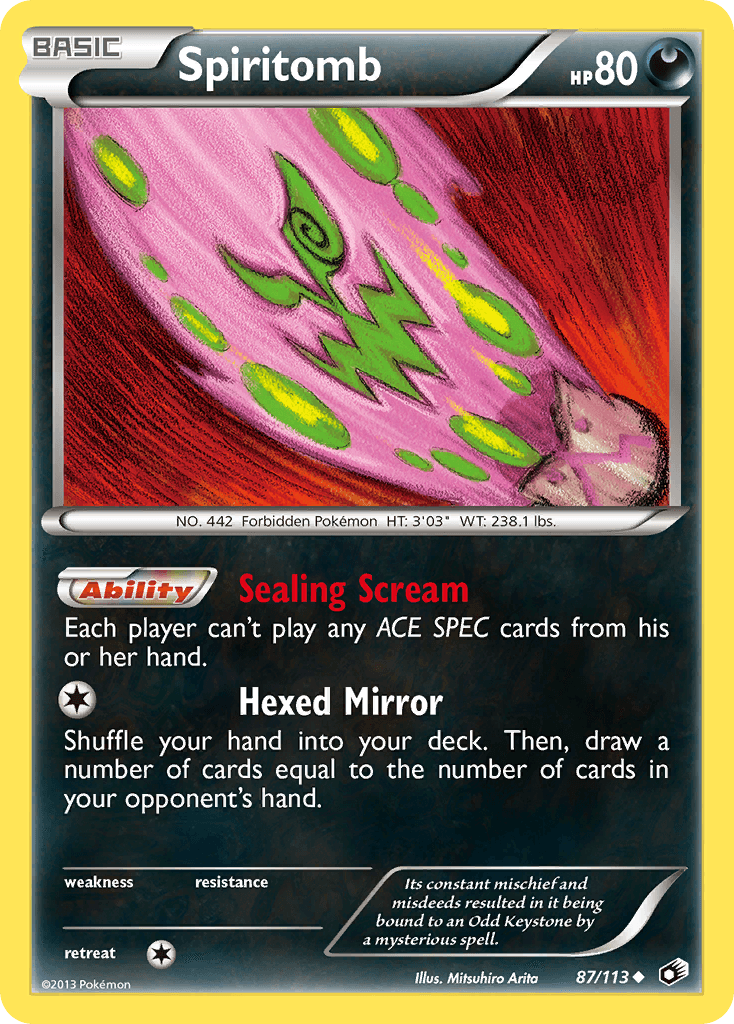 Spiritomb Legendary Treasures card