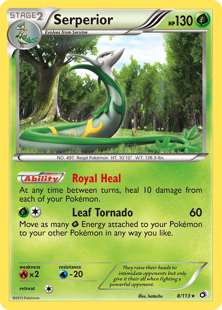 Serperior Legendary Treasures card