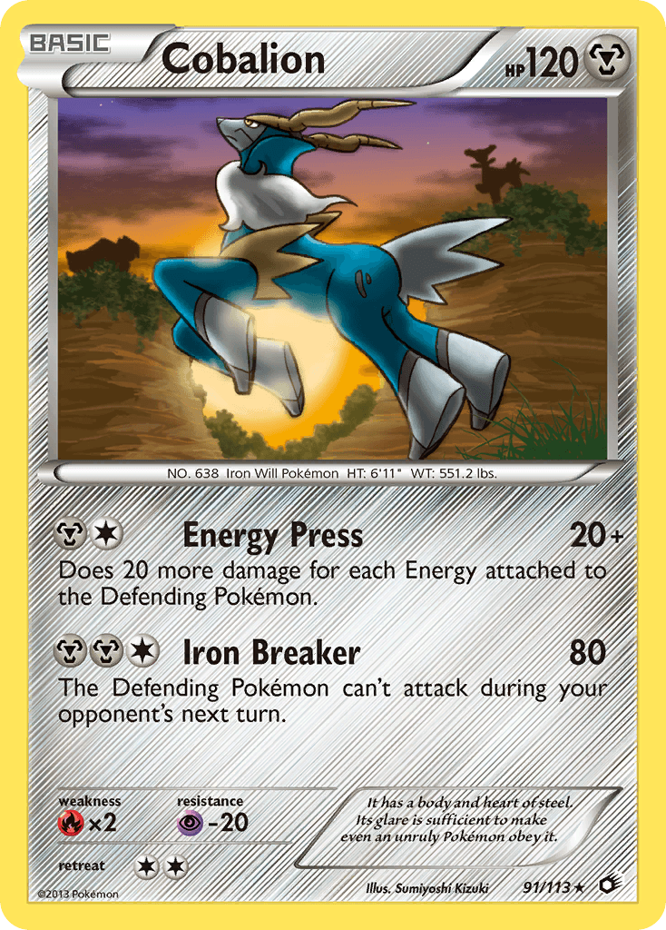 Cobalion Legendary Treasures card