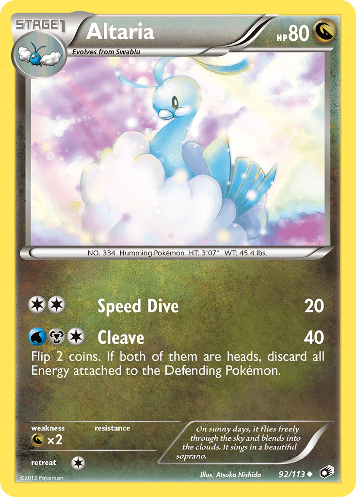 Altaria Legendary Treasures card