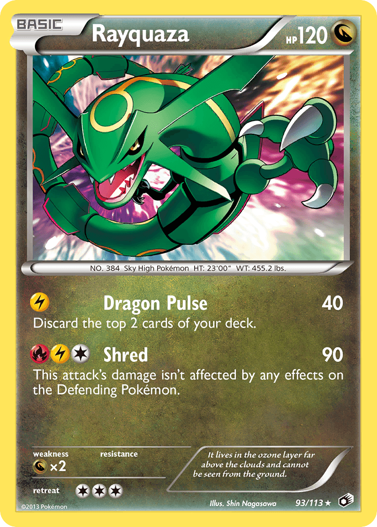 Rayquaza Legendary Treasures card