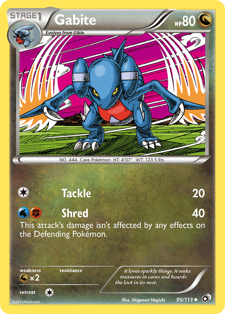 Gabite Legendary Treasures card