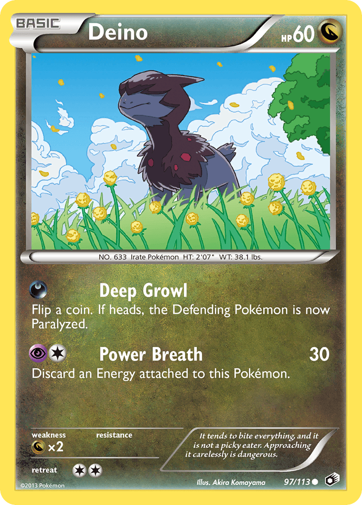 Deino Legendary Treasures card