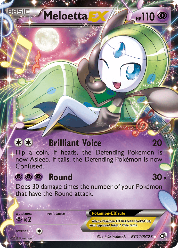 Meloetta-EX Legendary Treasures card