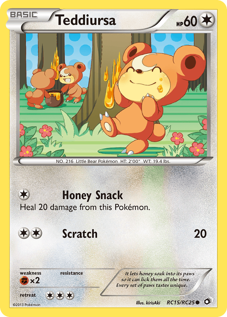 Teddiursa Legendary Treasures card