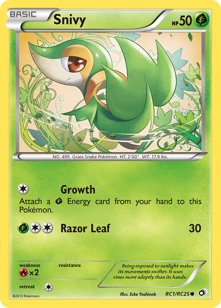Snivy Legendary Treasures card