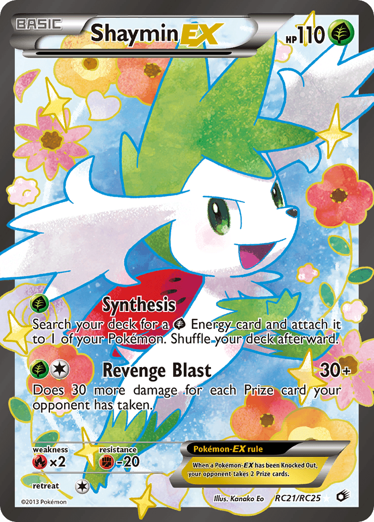 Shaymin-EX Legendary Treasures card