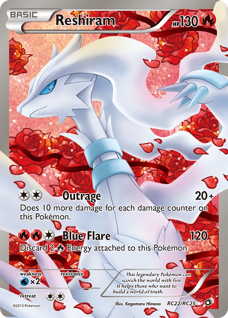 Reshiram Legendary Treasures card