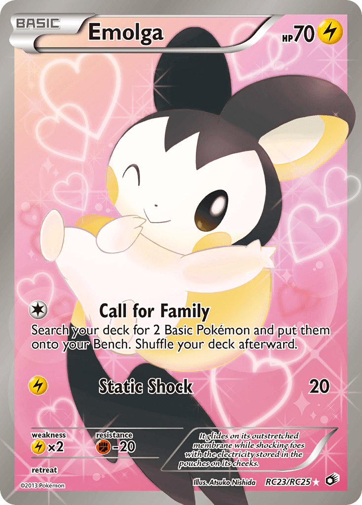 Emolga Legendary Treasures card