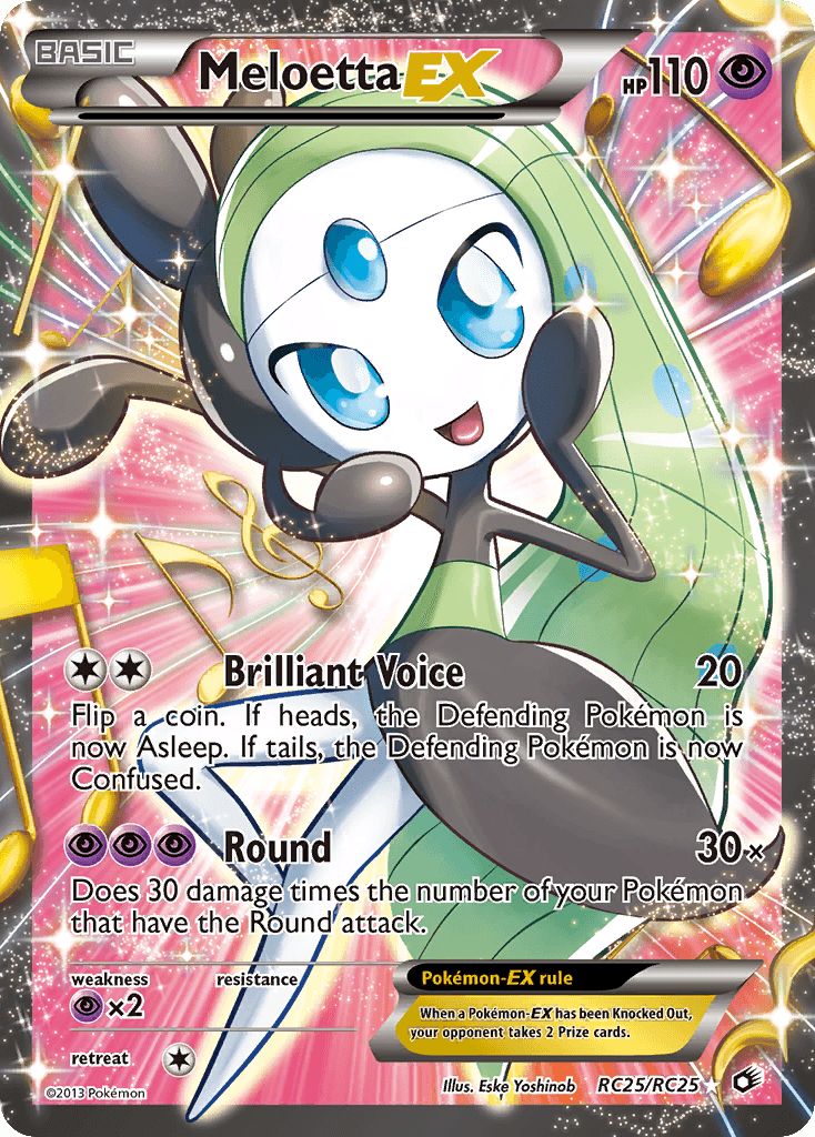 Meloetta-EX Legendary Treasures card