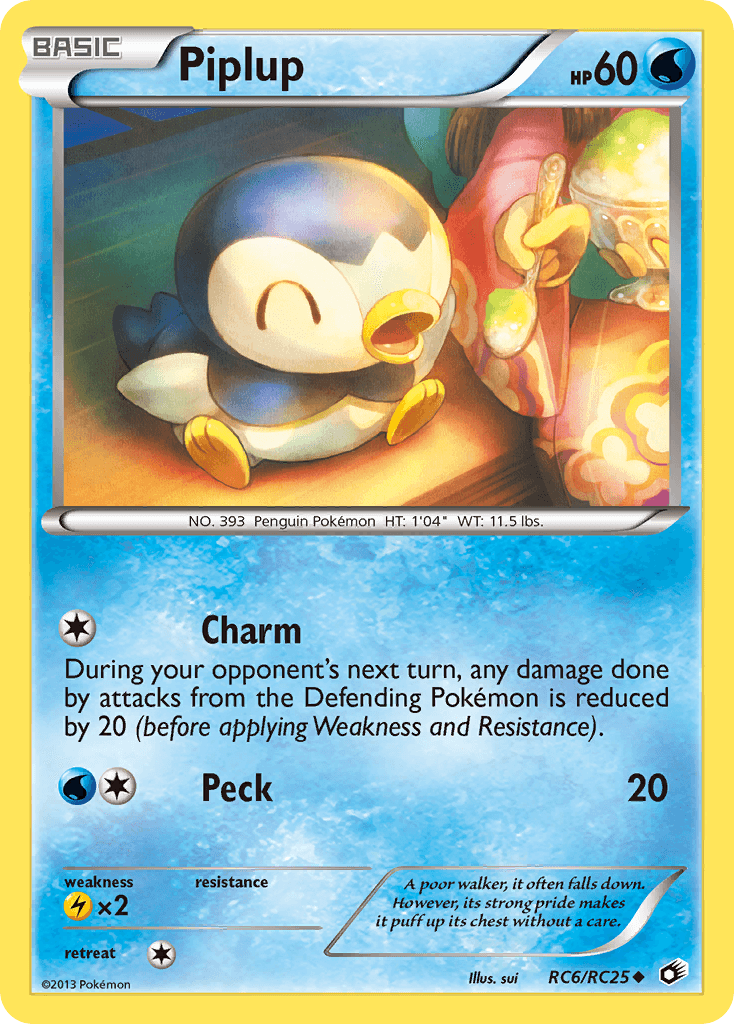 Piplup Legendary Treasures card