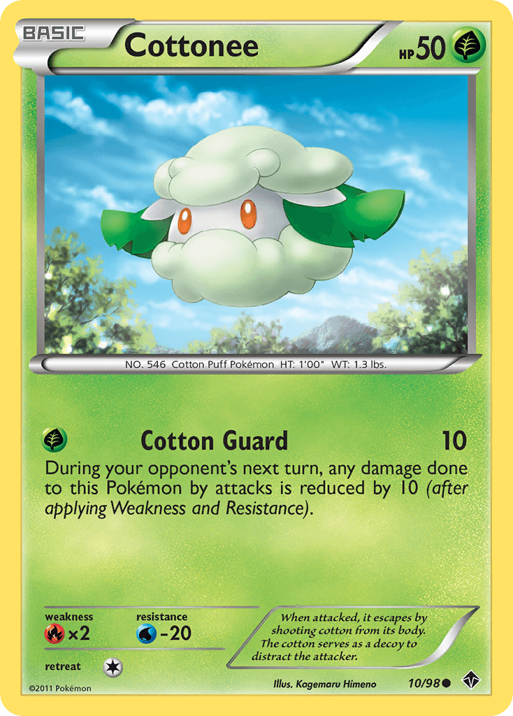 Cottonee Emerging Powers card