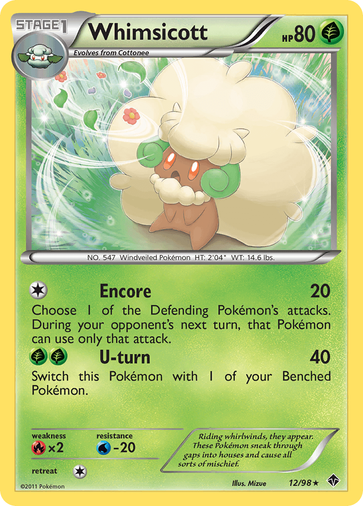 Whimsicott Emerging Powers card