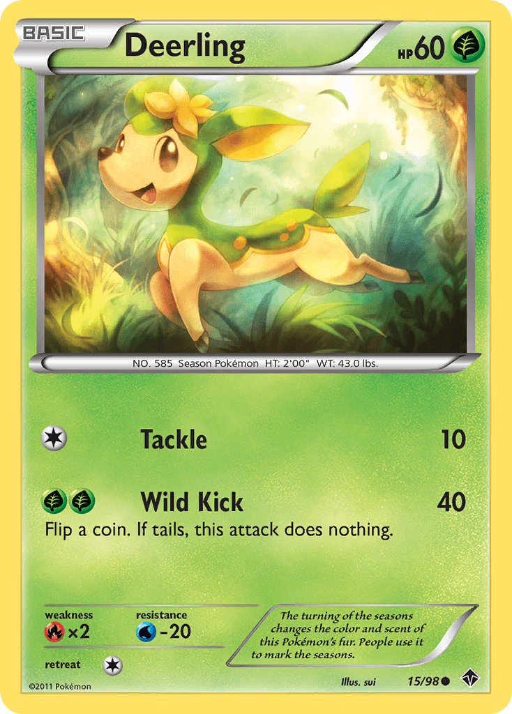 Deerling Emerging Powers card
