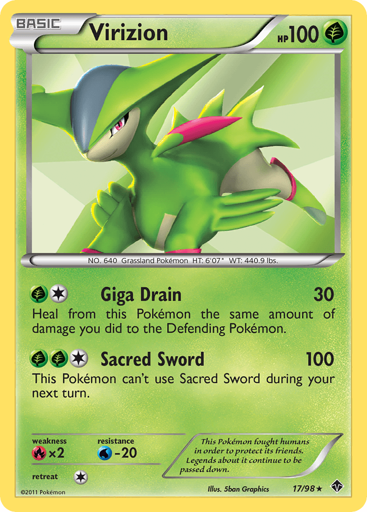 Virizion Emerging Powers card