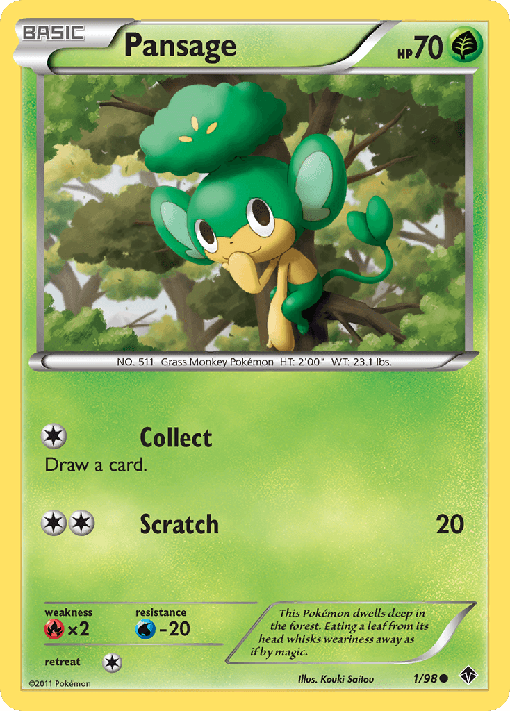 Pansage Emerging Powers card