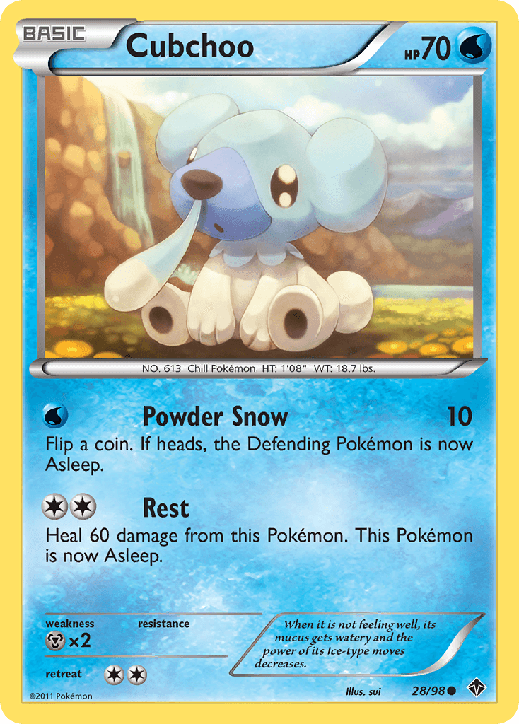 Cubchoo Emerging Powers card