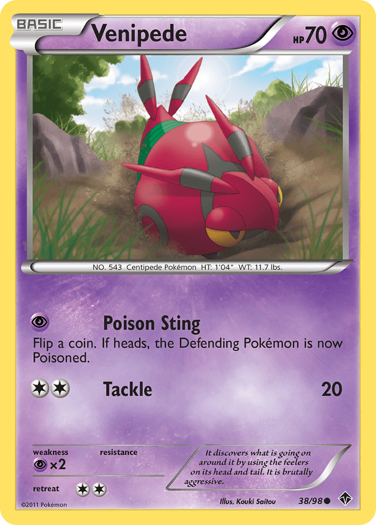 Venipede Emerging Powers card