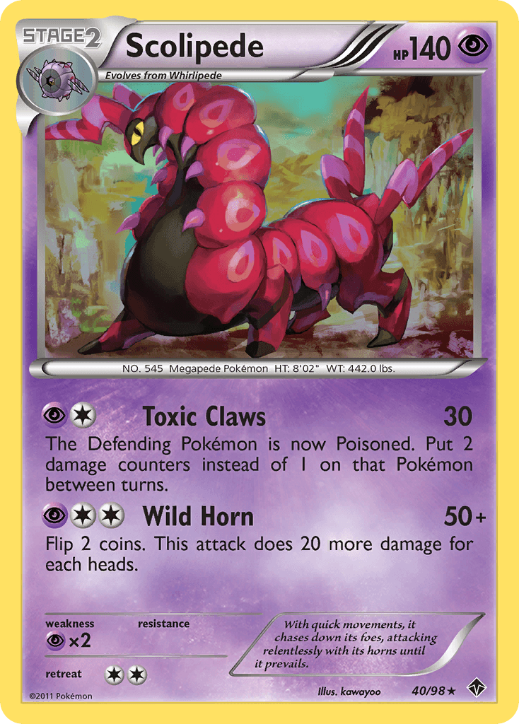 Scolipede Emerging Powers card