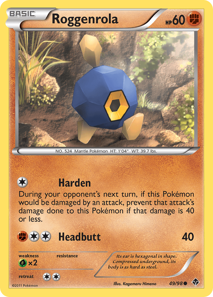 Roggenrola Emerging Powers card