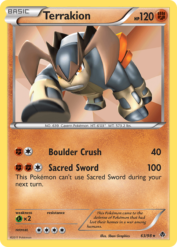 Terrakion Emerging Powers card