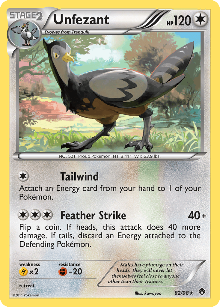 Unfezant Emerging Powers card