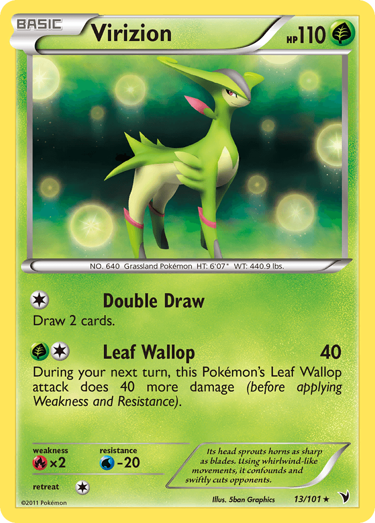 Virizion Noble Victories card