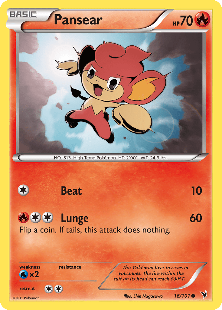 Pansear Noble Victories card