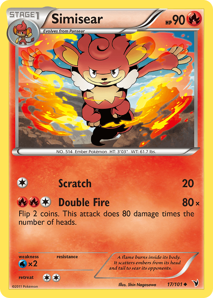Simisear Noble Victories card