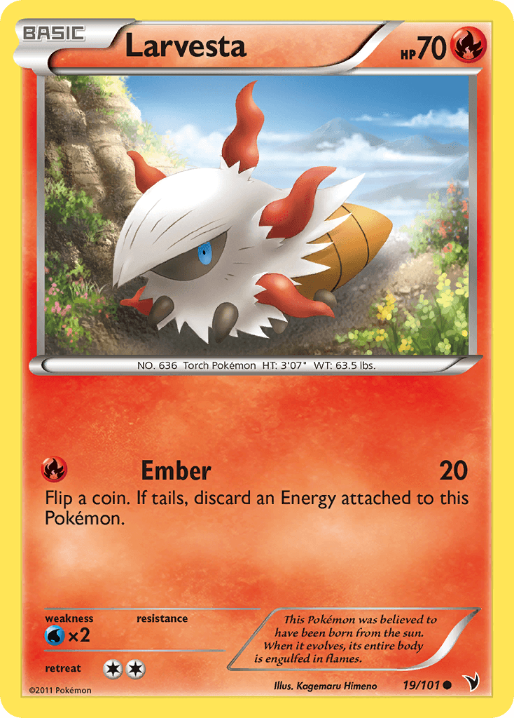 Larvesta Noble Victories card