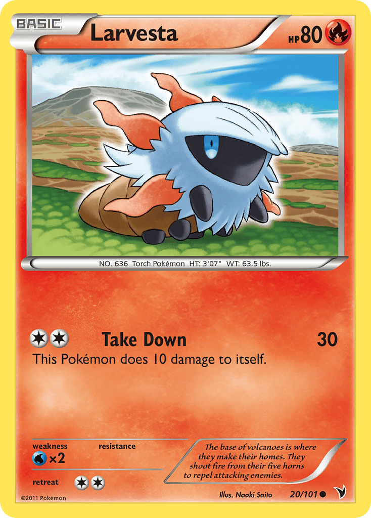 Larvesta Noble Victories card