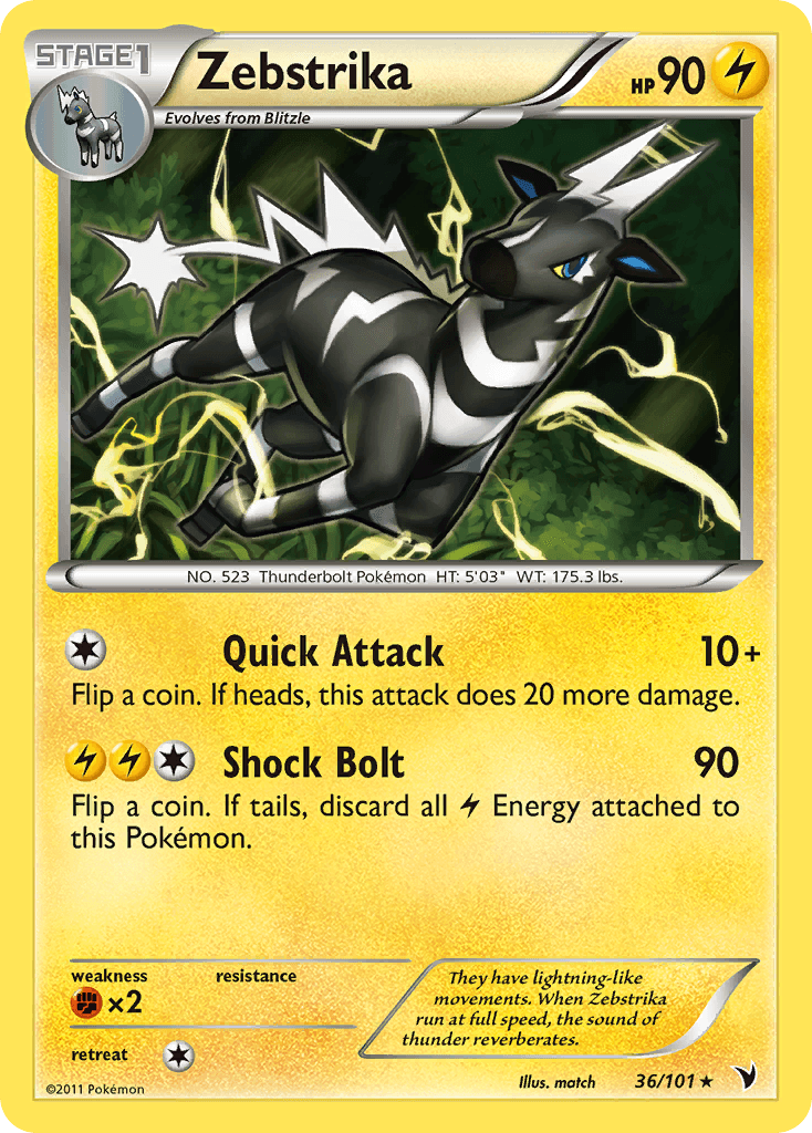 Zebstrika Noble Victories card