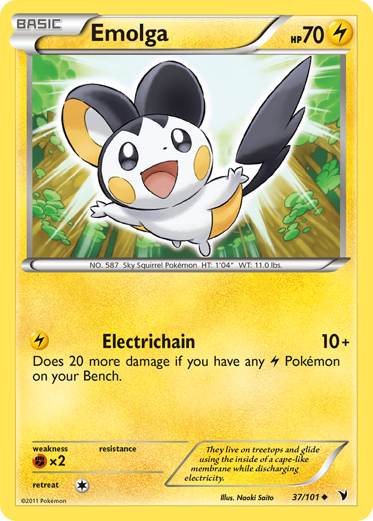 Emolga Noble Victories card