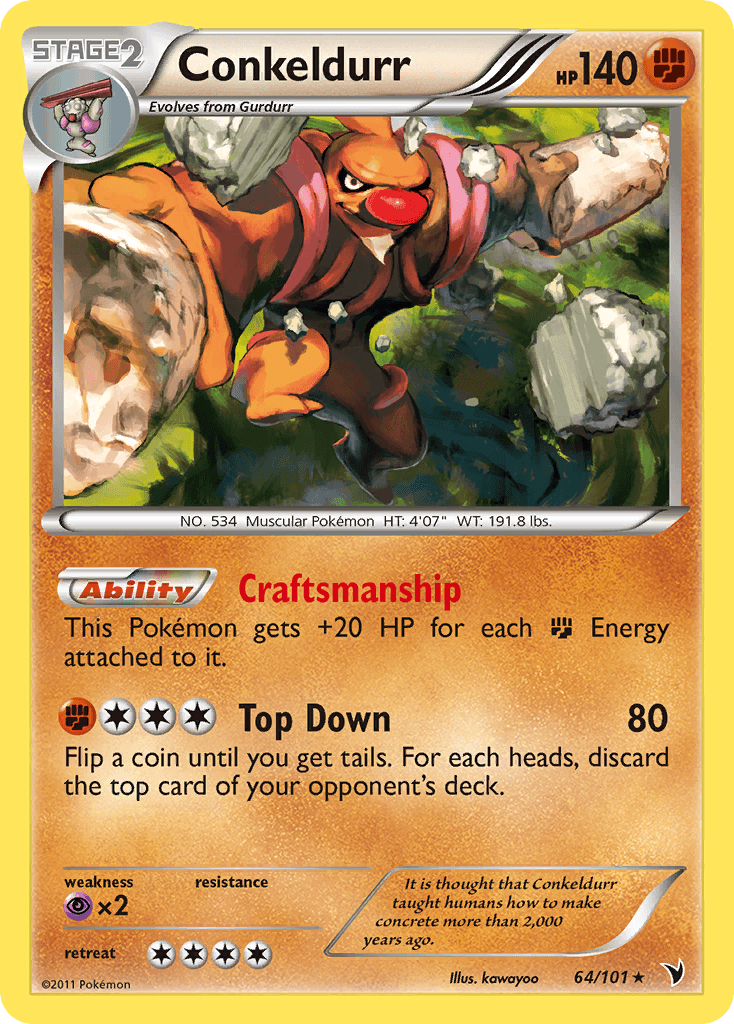 Conkeldurr Noble Victories card