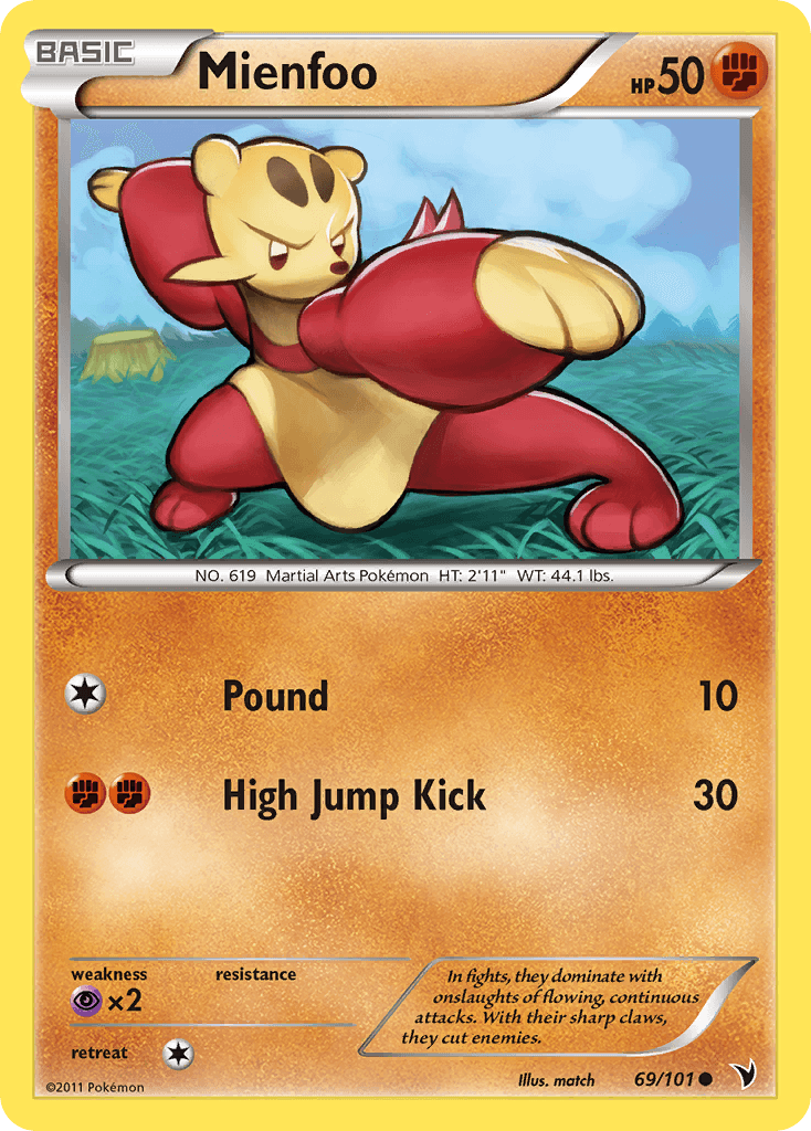 Mienfoo Noble Victories card