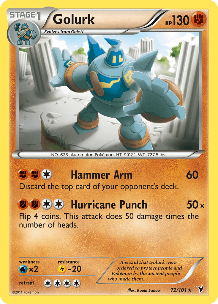 Golurk Noble Victories card