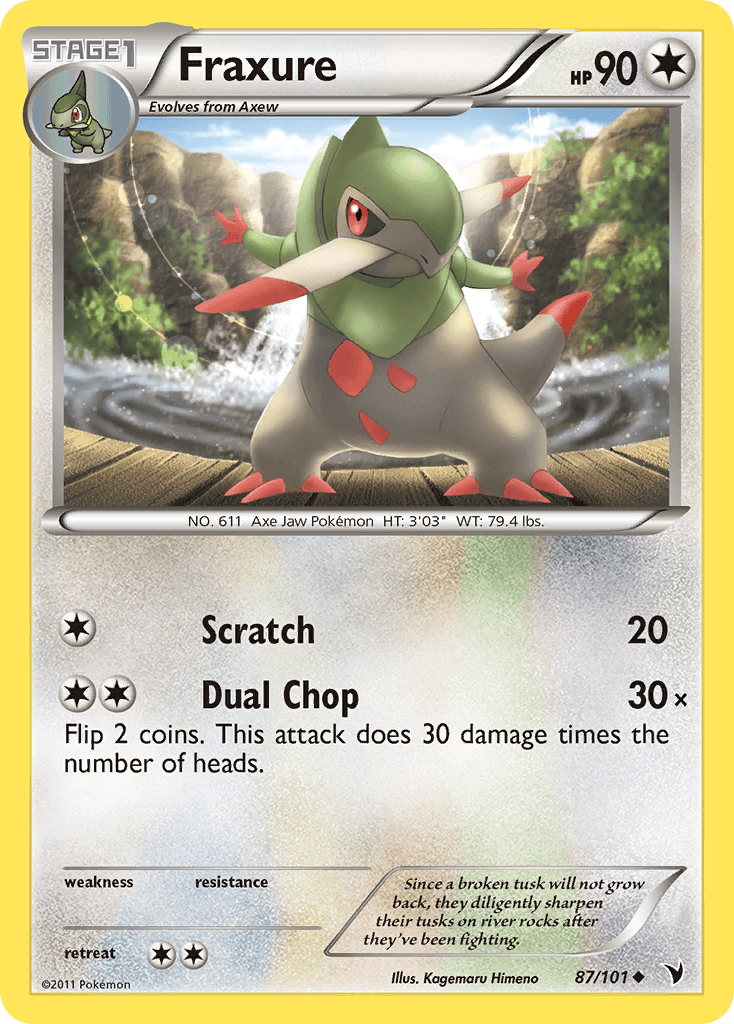Fraxure Noble Victories card