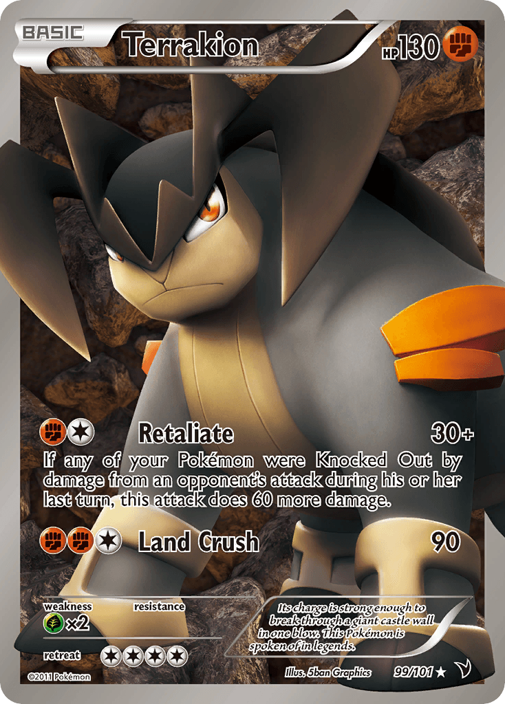 Terrakion Noble Victories card