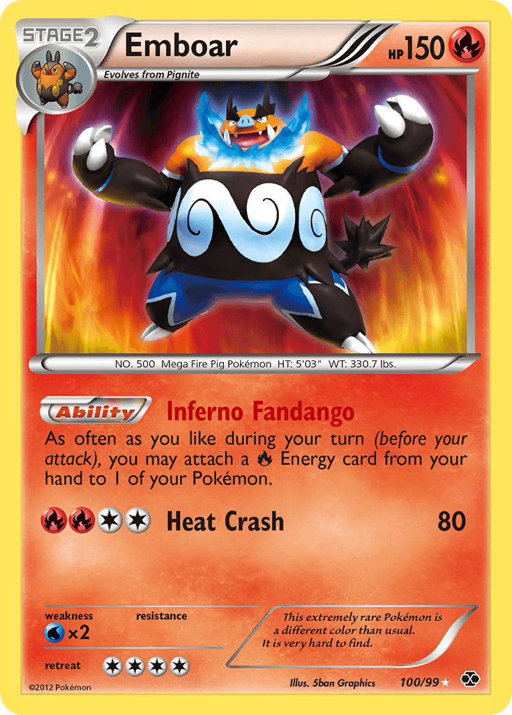 Emboar Next Destinies card