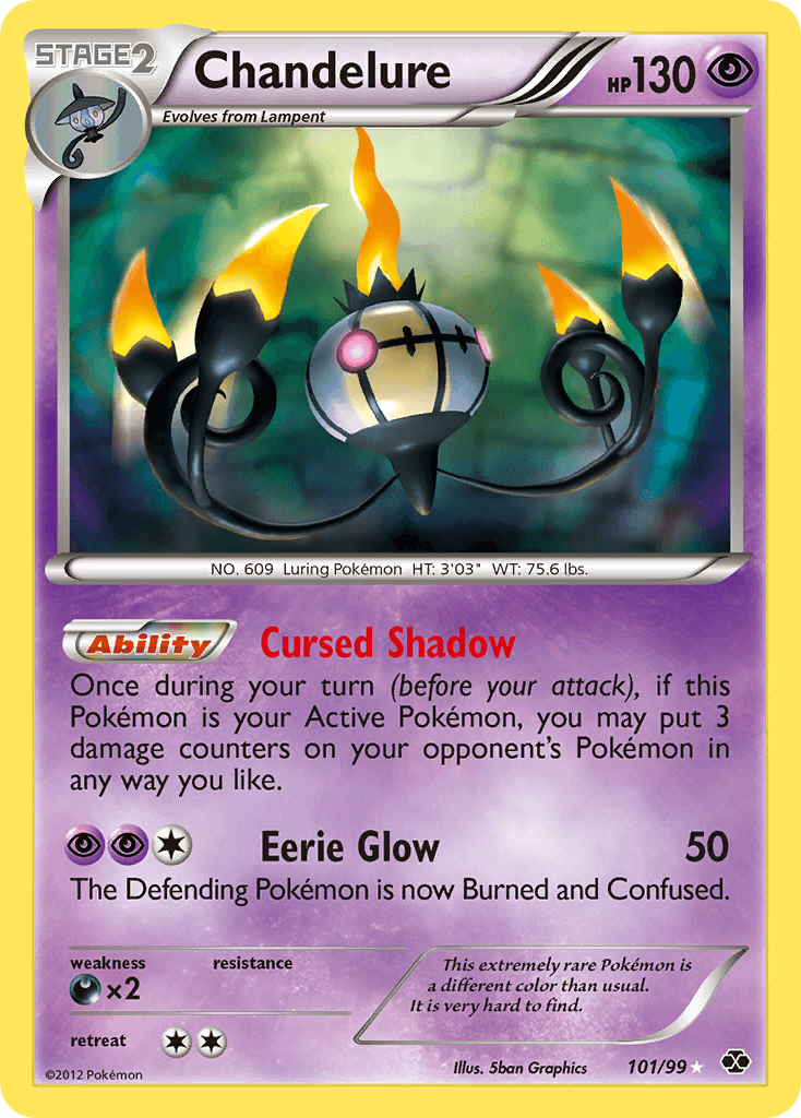 Chandelure Next Destinies card