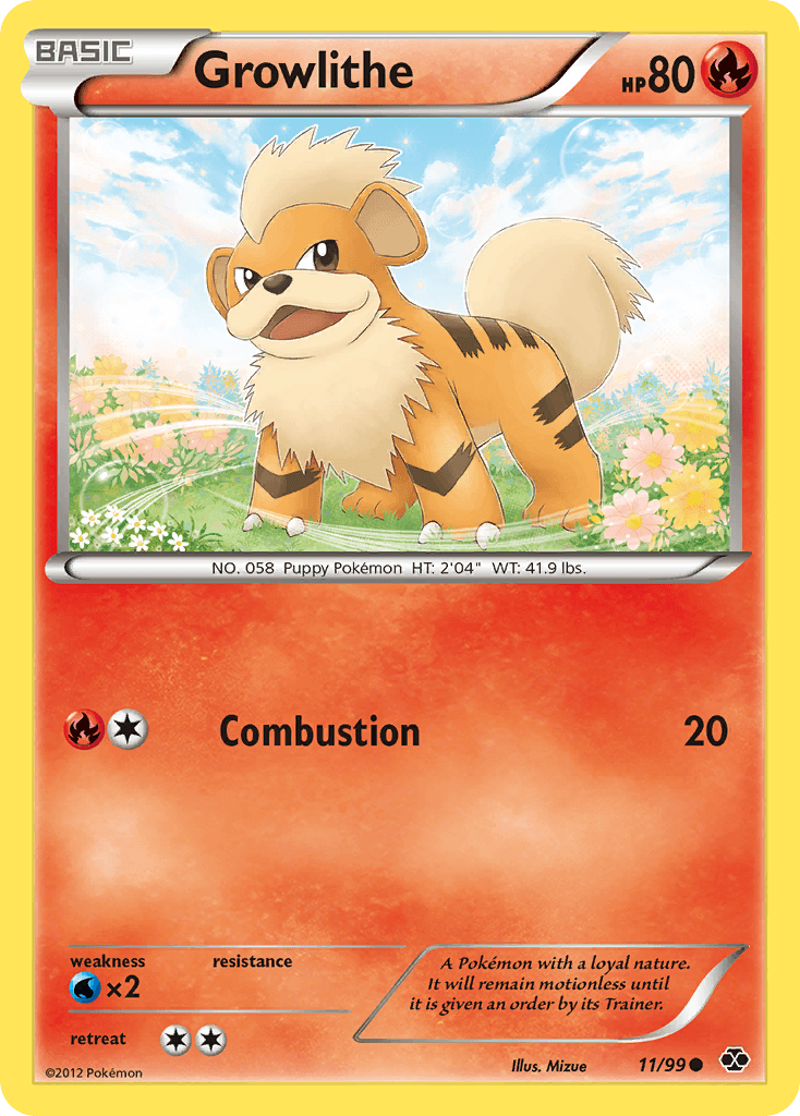 Growlithe Next Destinies card