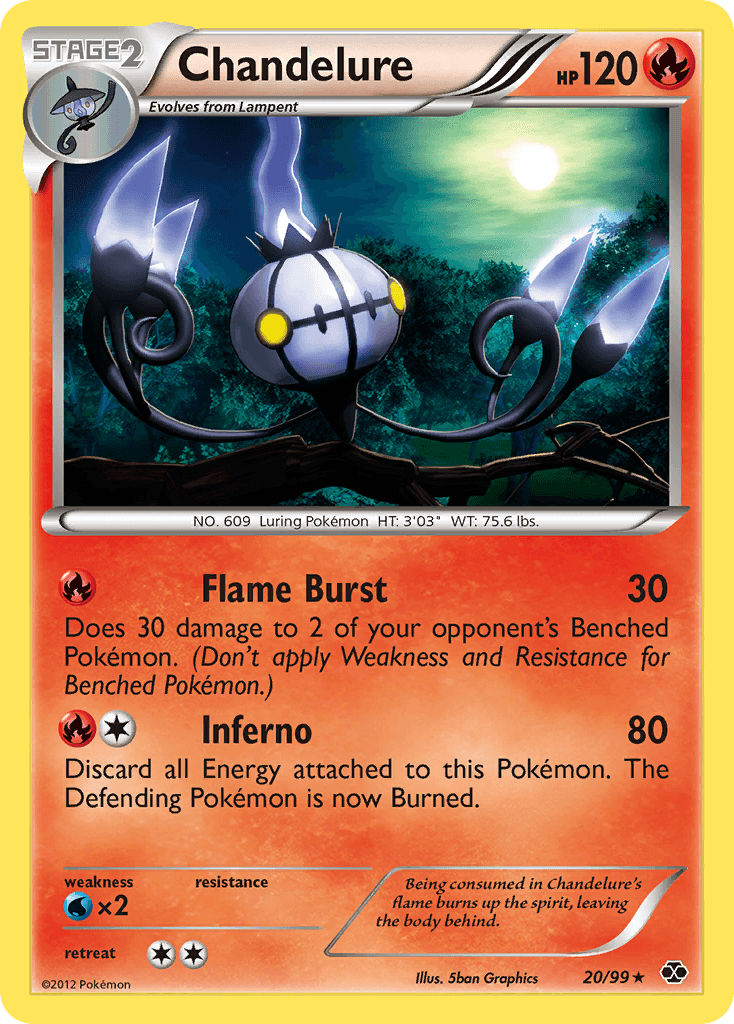 Chandelure Next Destinies card