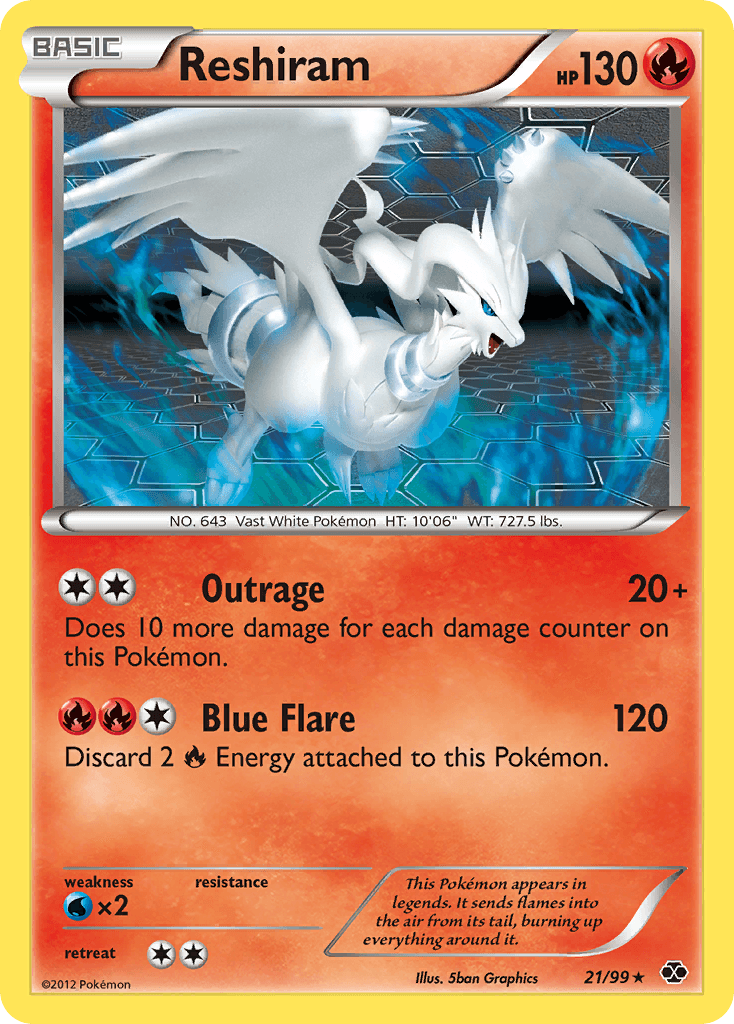 Reshiram Next Destinies card