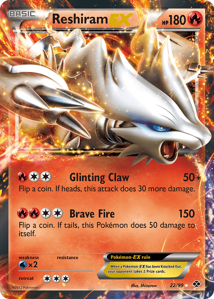 Reshiram-EX Next Destinies card