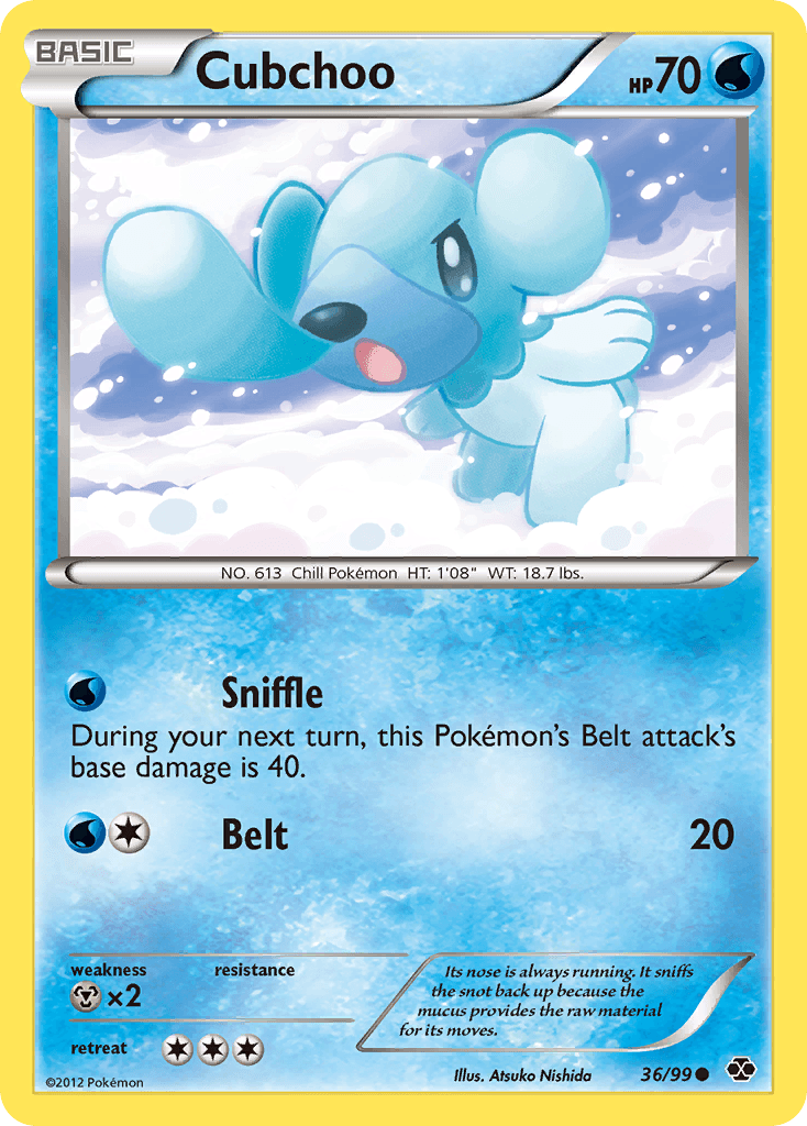 Cubchoo Next Destinies card